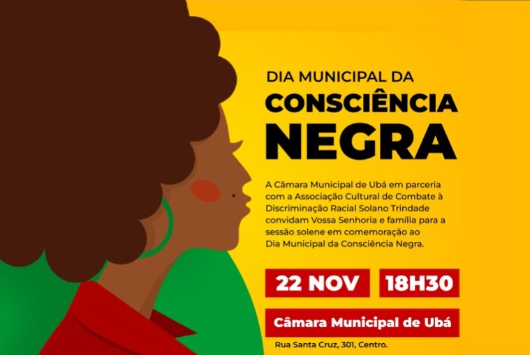 Solenidade do Dia Municipal da Consciência Negra será realizada no próximo dia 22 de novembro