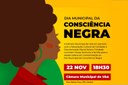 Solenidade do Dia Municipal da Consciência Negra será realizada no próximo dia 22 de novembro