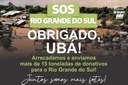 SOS Rio Grande do Sul: Câmara Municipal de Ubá recebe 15 toneladas de donativos