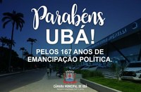 Ubá celebra 167 anos de emancipação política